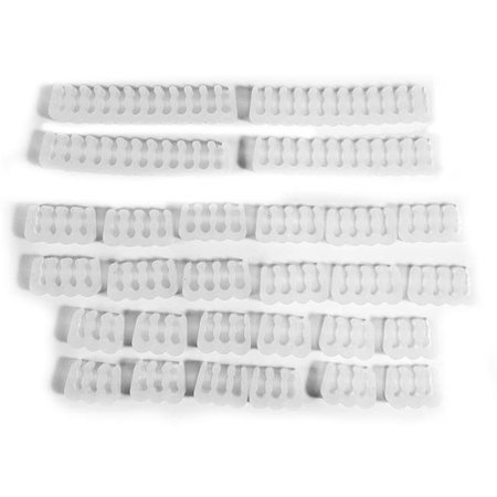 MICRO CONNECTORS Micro Connectors MSC-205CL Micro Connectors Cable Combs Kit; Clear - 28 Piece MSC-205CL